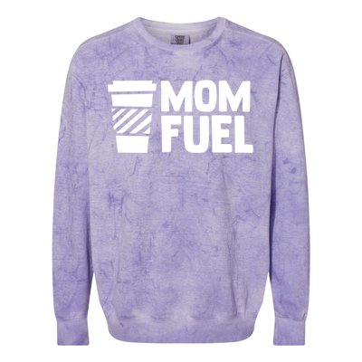 Mom Fuel Caffeine Coffee Mom Gift Colorblast Crewneck Sweatshirt