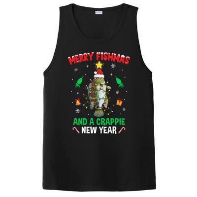 Merry Fishmas Crappie Christmas Tree Fishing Funny Xmas Cute Gift PosiCharge Competitor Tank