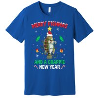 Merry Fishmas Crappie Christmas Tree Fishing Funny Xmas Cute Gift Premium T-Shirt