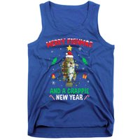 Merry Fishmas Crappie Christmas Tree Fishing Funny Xmas Cute Gift Tank Top