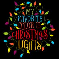 My Favorite Color Is Christmas Lights Gift Visor
