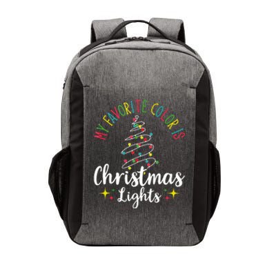 My Favorite Color Is Christmas Lights Xmas Merry Christmas Tank Top Vector Backpack