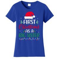 My First Christmas As A Big Sister New Sister Xmas Lights Cute Gift Women's T-Shirt