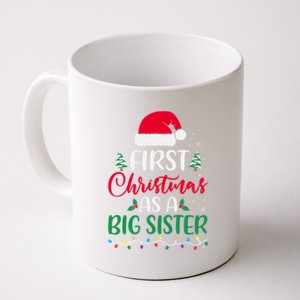 My First Christmas As A Big Sister New Sister Xmas Lights Cute Gift Coffee Mug