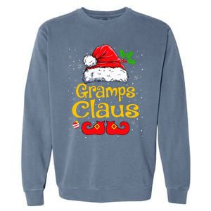 Matching Family Christmas Santa Hat Xmas Funny Gramps Claus Garment-Dyed Sweatshirt