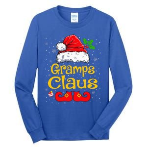 Matching Family Christmas Santa Hat Xmas Funny Gramps Claus Tall Long Sleeve T-Shirt