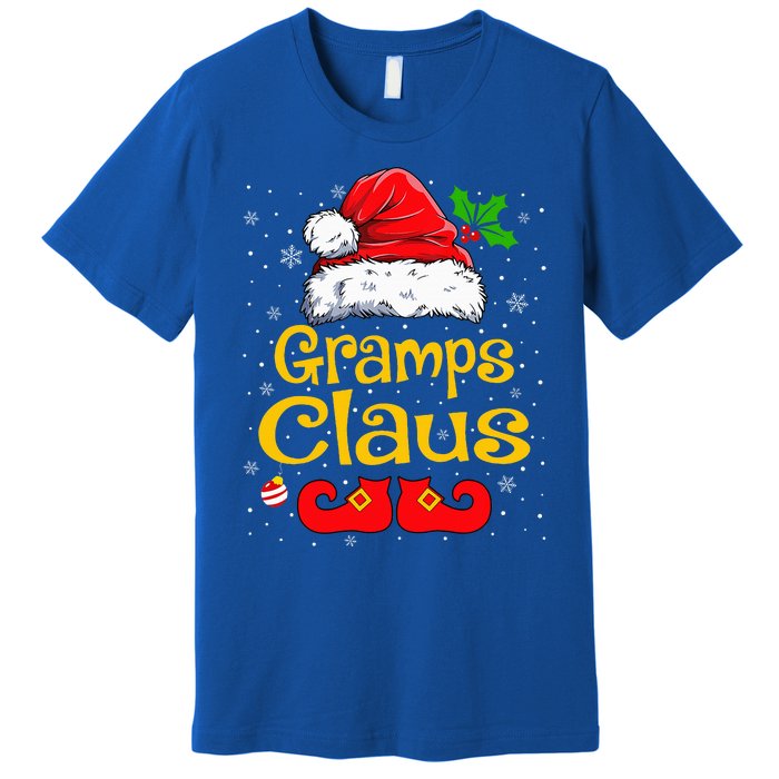 Matching Family Christmas Santa Hat Xmas Funny Gramps Claus Premium T-Shirt