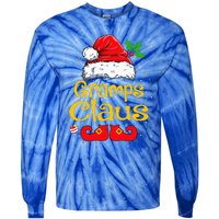 Matching Family Christmas Santa Hat Xmas Funny Gramps Claus Tie-Dye Long Sleeve Shirt