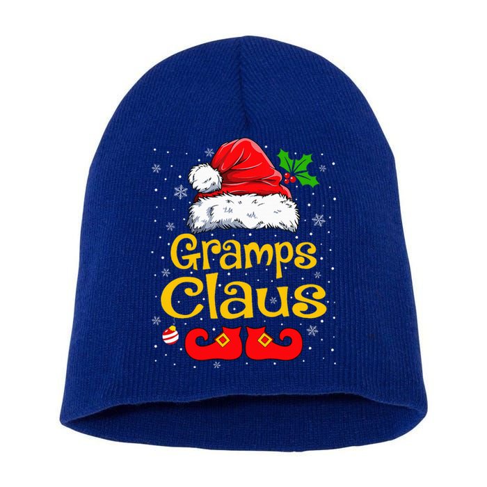 Matching Family Christmas Santa Hat Xmas Funny Gramps Claus Short Acrylic Beanie