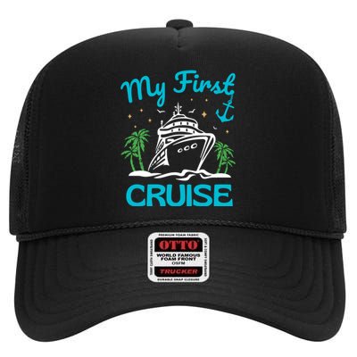 My First Cruise High Crown Mesh Back Trucker Hat