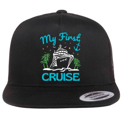 My First Cruise Flat Bill Trucker Hat