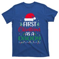 My First Christmas As A Daddy New Father Xmas Lights Gift T-Shirt