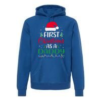 My First Christmas As A Daddy New Father Xmas Lights Gift Premium Hoodie