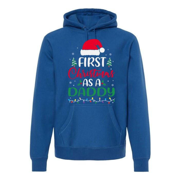 My First Christmas As A Daddy New Father Xmas Lights Gift Premium Hoodie