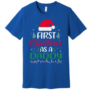 My First Christmas As A Daddy New Father Xmas Lights Gift Premium T-Shirt