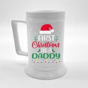 My First Christmas As A Daddy New Father Xmas Lights Gift Beer Stein