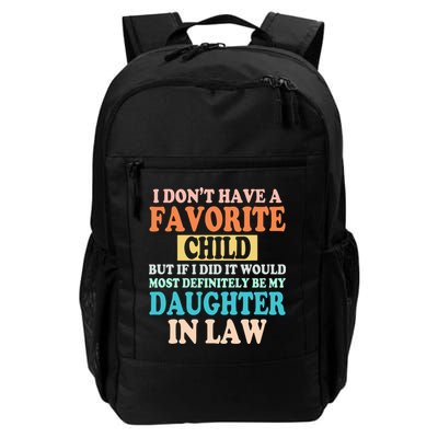 My Favorite Child Is My Daughter In Law Father In Law Daughter Backpack