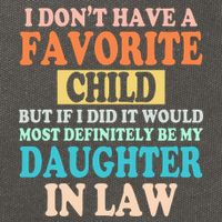 My Favorite Child Is My Daughter In Law Father In Law Daughter Cotton Canvas Backpack