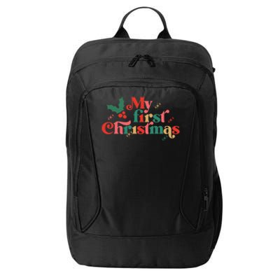 My First Christmas 1st Christmas Newborn Gift City Backpack