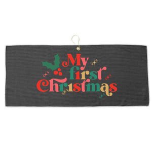 My First Christmas 1st Christmas Newborn Gift Large Microfiber Waffle Golf Towel