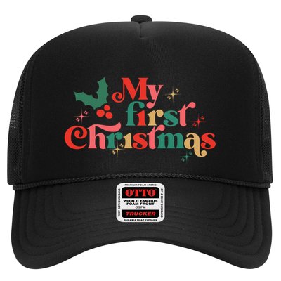 My First Christmas 1st Christmas Newborn Gift Trucker Hat