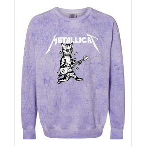 Metallicat Funny Cat Colorblast Crewneck Sweatshirt