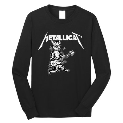 Metallicat Funny Cat Long Sleeve Shirt