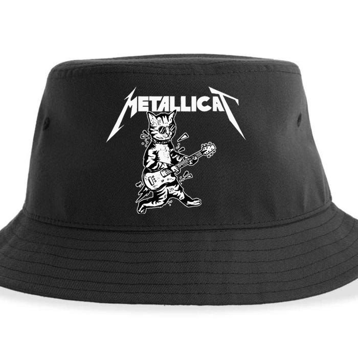 Metallicat Funny Cat Sustainable Bucket Hat