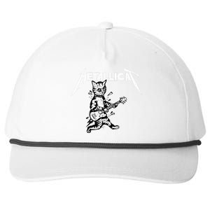 Metallicat Funny Cat Snapback Five-Panel Rope Hat