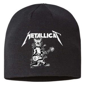 Metallicat Funny Cat Sustainable Beanie