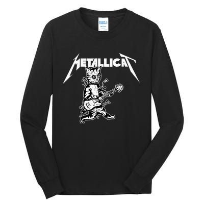 Metallicat Funny Cat Tall Long Sleeve T-Shirt