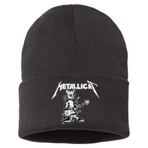 Metallicat Funny Cat Sustainable Knit Beanie