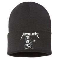 Metallicat Funny Cat Sustainable Knit Beanie