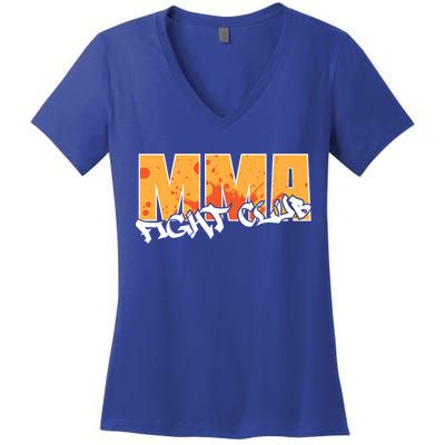 Mma Fight Club Mixed Martial Arts Funny Gift Women's V-Neck T-Shirt