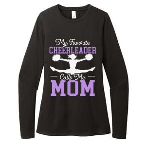 My Favorite Cheerleader Calls Me Mom Cheerleading Cheering Womens CVC Long Sleeve Shirt