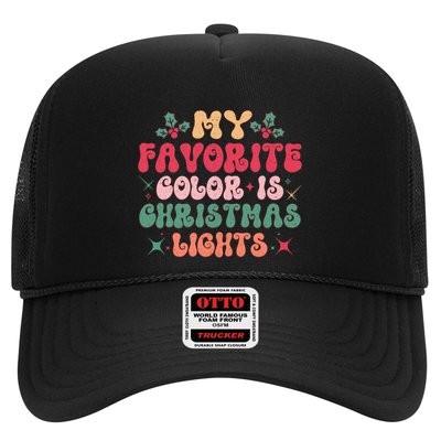 My Favorite Color Is Christmas Lights Trucker Hat