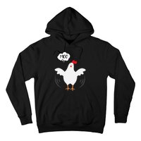 Moo Funny Cow Chicken Hoodie