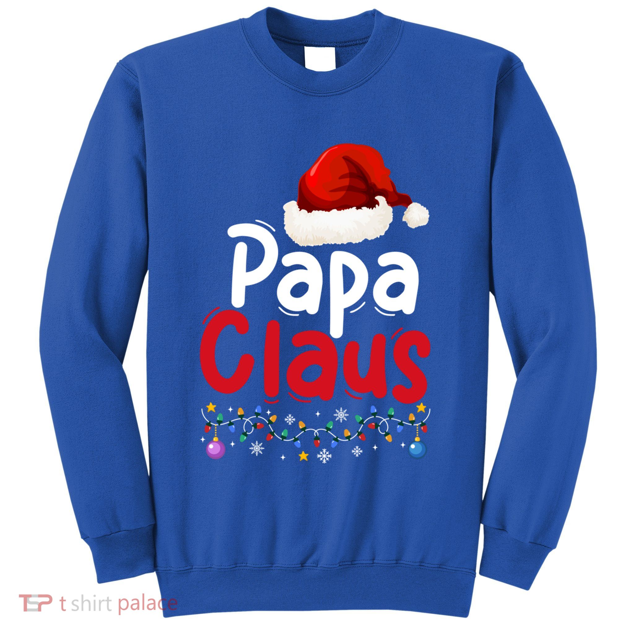 Matching Family Christmas Pajama Papa Santa Claus Costume Gift Sweatshirt