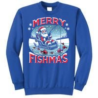 Merry Fishmas Christmas Funny Fishing Gift Sweatshirt