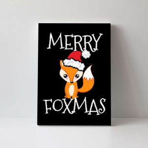 Merry Foxmas Cute Kawaii Chibi Anime Fox Christmas Tank Top Canvas