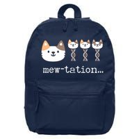 Mewtation Funny Cat Science Dna Cells Biology Teacher 16 in Basic Backpack