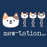 Mewtation Funny Cat Science Dna Cells Biology Teacher 16 in Basic Backpack
