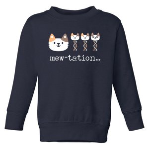 Mewtation Funny Cat Science Dna Cells Biology Teacher Toddler Sweatshirt