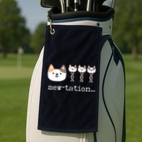 Mewtation Funny Cat Science Dna Cells Biology Teacher Golf Towel