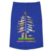 Merry Fishmas Christmas Tree Funny Gift Doggie Tank