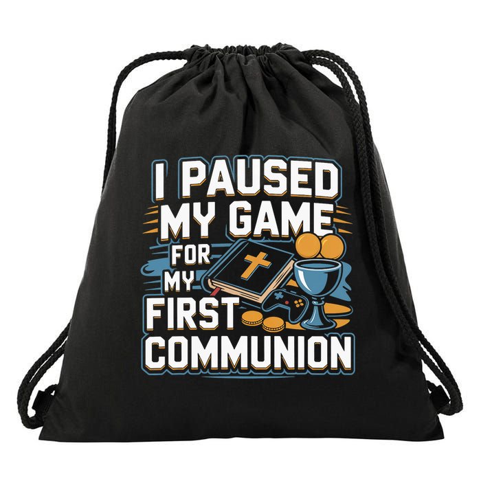 My First Communion Video Game Controller Gift Drawstring Bag