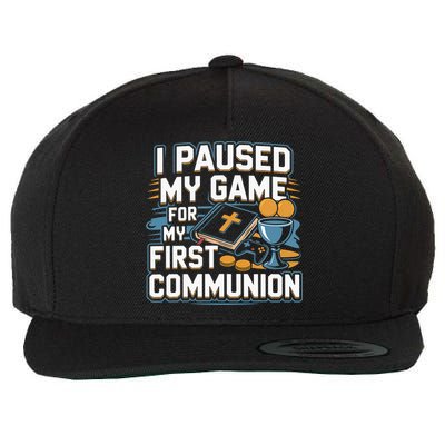 My First Communion Video Game Controller Gift Wool Snapback Cap