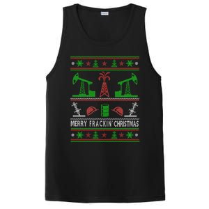 Merry Frackin Christmas Ugly Oilfield Worker Xmas Swea PosiCharge Competitor Tank