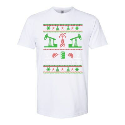 Merry Frackin Christmas Ugly Oilfield Worker Xmas Swea Softstyle CVC T-Shirt