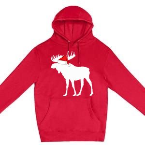 Matching Family Christmas Design: Christmas Moose Meaningful Gift Premium Pullover Hoodie